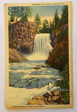 Vintage Postcard Rainbow Falls, San Joaquin River, California picture