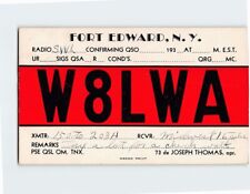 Postcard W8LWA Fort Edward New York USA picture