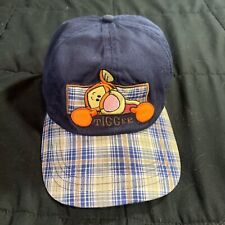 Vintage 1990s Disney Tigger Elastic Strap Back Hat  picture