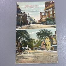 Providence River Rhode Island Narragansett Bay Weybosset Street Vtg Postcard picture