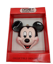 Disney Characters Mickey Mouse Christmas Holiday Ornament Ceramic Schmid 2 3/4