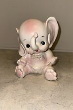 Kitschy Pink Baby Elephant Planter Samson Import Co 1963 picture