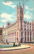 Syracuse, NY, Mizpah Hotel & First Baptist Church, 1958 Vintage Postcard b8043 picture