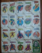 Marvel Comics Super Heroes Card Game, Amazing Oversized Cards 1978 - Set 20 picture
