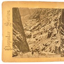 Grand Canyon Devil's Slide Stereoview c1880 Antique Railway Park Railroad H631 picture