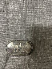 Vintage Andrea Barnett no. 925 engraved silver belt buckle picture