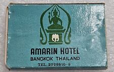 Vintage matchbox Amarin Hotel Bangkok Thailand Sani Chateau Night club picture