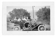 Antique Car T-Model Type Convertible Tire on Side Family Man Beard Photo picture