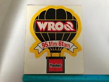 vtg 1985 WROQ Charlotte NC Classic Rock Radio Station Air Balloon decal sticker picture