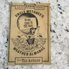 1964 New York  UNCLE WETHBEE'S Weather Almanac with Tex Antoine ￼￼to The Fair picture