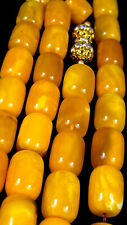 Rare Certified Antique Natural German Baltic Amber Rosary 100gr الماني حر شجري picture
