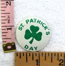 Vintage St. Patrick's Day Green Duck Chicago Pinback Button Pin picture