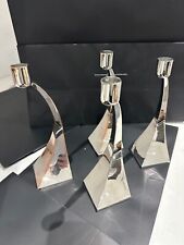 Modern Chrome candlesticks (set of 4) picture