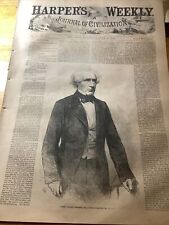 1858 HARPER’S WEEKLY ORIGINAL COMPLETE NEWSPAPER ~ GREAT PRINTS picture