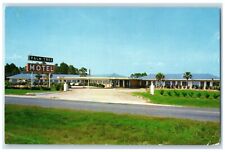 1965 Palm Tree Motel Highways Exterior Building Perry Florida Vintage Postcard picture