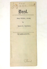 Indenture Deed of Land Warranty Commonwealth of Pennsylvania 1913  e2-14 picture