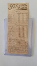 White Sox Yankees 1918 June 4th Box Score Happy Felsch Buck Weaver Ray Schalk  picture