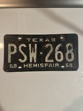 1968 Texas License Plates picture