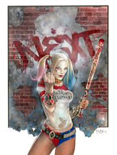 HARLEY QUINN SIGNED PRINT- Tom FLEMing picture