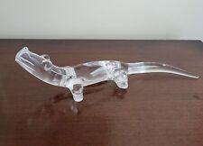 Exquisite DAUM France Signed Glass 16” Crystal ALLIGATOR CROCODILE Figure picture