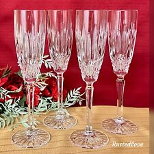 Champagne Flutes Mikasa Old Dublin Vintage Stemware Blown Glass Toasting Glass * picture
