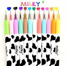 12 Pcs/Lot Milky Gel Pen Kawaii Cow Pens Canetas Escolar Japanese Stationery New picture