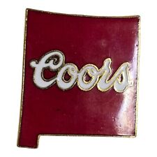 Vintage COORS Beer Pin New Mexico State Shaped Advertising Lapel Hat Tie picture