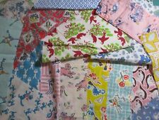 Vintage Feedsack Fabric Lot Novelty Pieces Scraps Various Rare Hard to Find picture