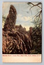 Black Hills SD-South Dakota, Sentinel Rock, Custer Park, Vintage c1903 Postcard picture