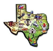Texas the Lone Star State Artwood Jumbo Fridge Magnet picture