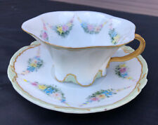 Rosenthal Versailles cup saucer RC floral swag hand painted 1809-1906 gold picture
