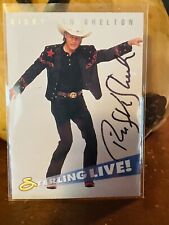 1993 Sterling CMA Sterling Live Ricky Van Shelton Signed Card #39 Country Music picture