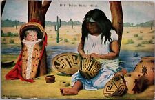 Postcard Indian Basket Maker~138876 picture
