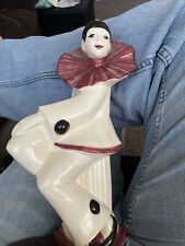 Vintage Pierrot Harlequin Ceramic Mime French Clown 10