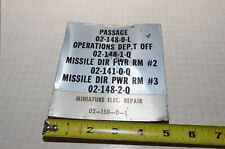 US NAVY WARSHIP, USS Macdonough DDG-39 brass plate  Missile Director info picture