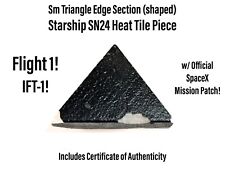 SpaceX Starship SN24 S24 B7 Sm Heat Shield Tile - Triangle Edge Section (shaped) picture