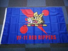 USN VF-11 Red Rippers 3x5 ft Flag Banner picture