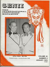 GENII Conjurors Magic Magazine 1978 Jeffrey Atkins - Bill Pitts ... Magicians picture