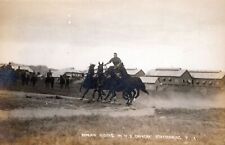 FORT STOTSENBURG - U.S. Cavalry Roman Riding RPPC- Camp Stotsenburg -Philippines picture