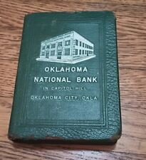 Antique Bankers Utilities Coin Book Bank No Key Oklahoma National Capital Hill  picture