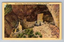 Apache Trail AZ-Arizona, Cliff Dwellings, Antique, Vintage Souvenir Postcard picture