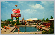 Postcard Bel-Mar Motel Anderson's Restaurant Beebe Arkansas picture
