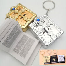 Mini Bible Keychain English/Israeli HOLY BIBLE Religious Christian Jesus Cover☆ picture