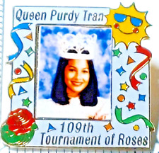 Rose Parade 1998 Rose Queen PURDY TRAN 109th TOR Lapel Pin (040523) picture