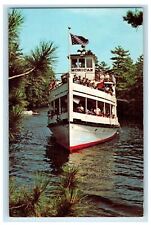 c1960's MV Mohican Ship Paradise Bay on Lake George New York NY Postcard picture