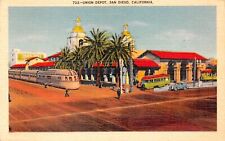 San Diego CA California Train Railroad Depot Station Santa Fe Fridge Magnet 2x3 picture