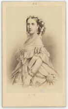 CDV circa 1865. Charlotte of Belgium, Empress of Mexico. picture
