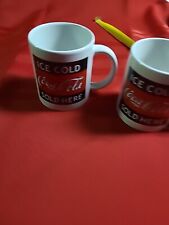COCA COLA TWO COFFEE MUGS Seller Code S picture
