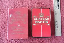 1 Vintage Chateau Martin Playing Cards Set Americas Wines Vermouths Champagnes picture