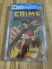1948 Crime Reporter #1 - CGC 3.0 - St John Comics - Golden Age Key GGA picture